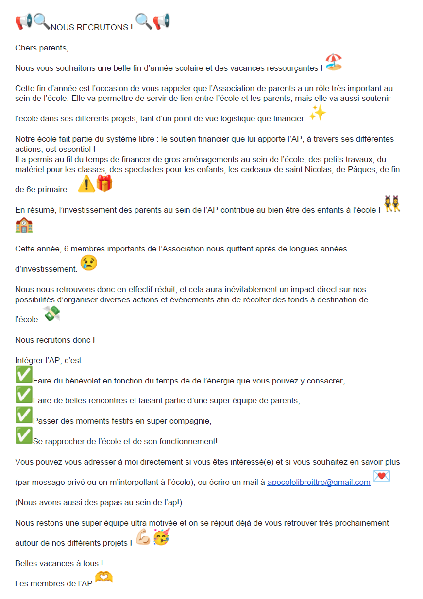 Ap recrute