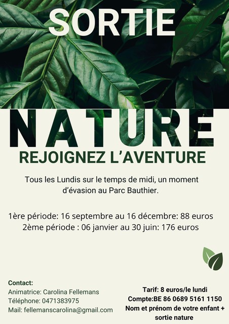 Flyers nature écologie vert et beige 3