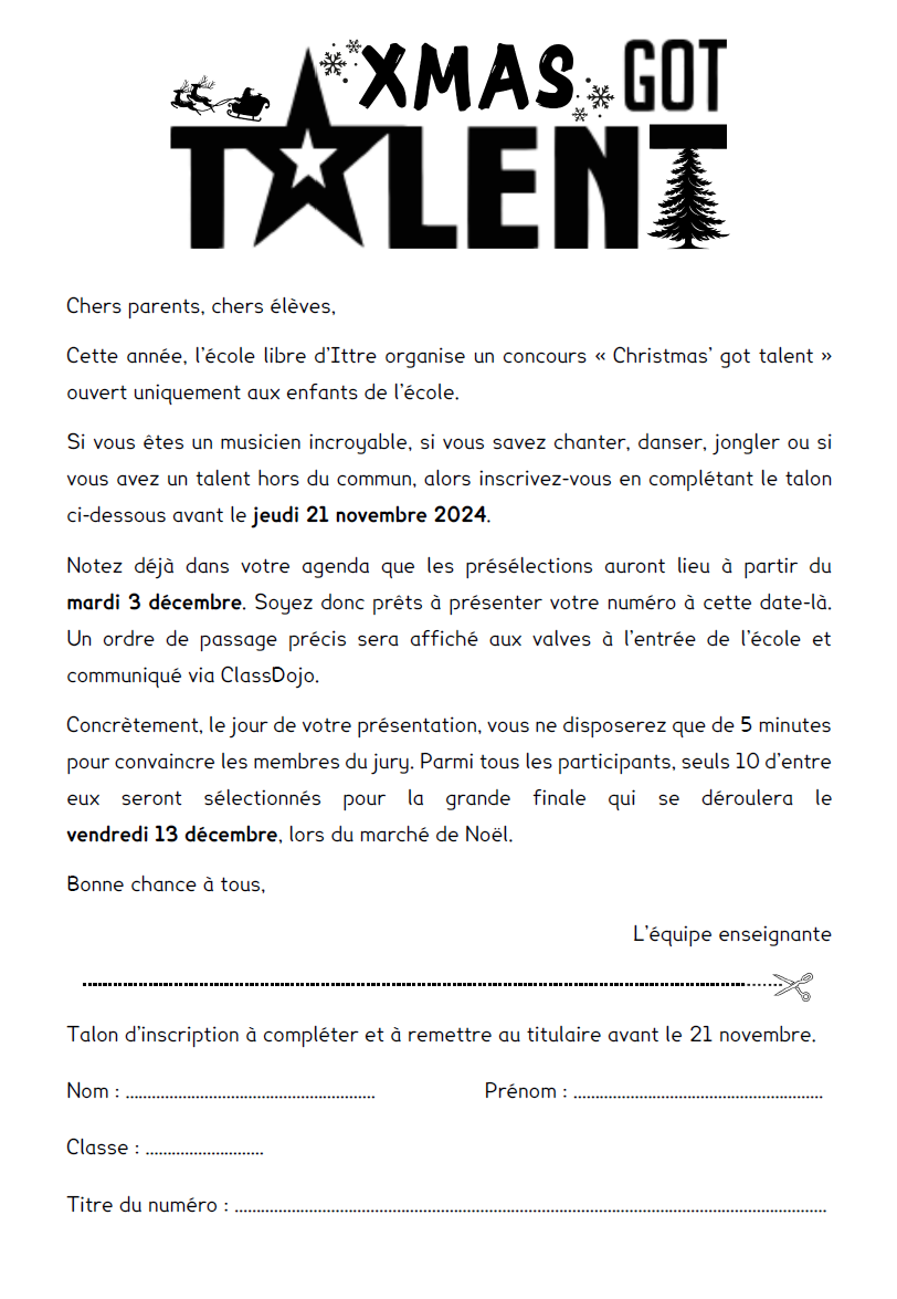 Xmas got talent