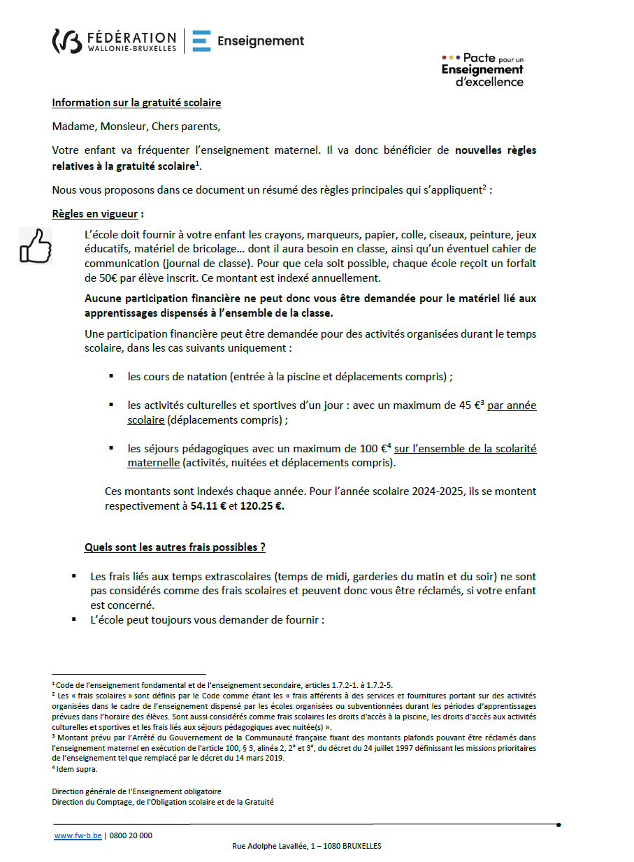 Gratuité mat 1
