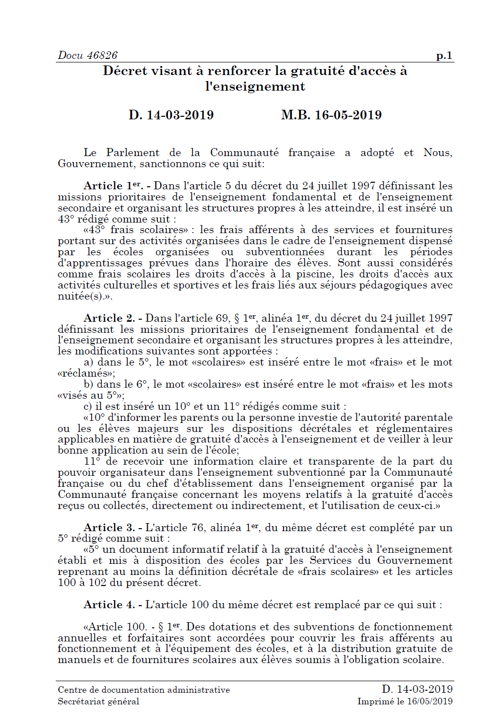 Article a