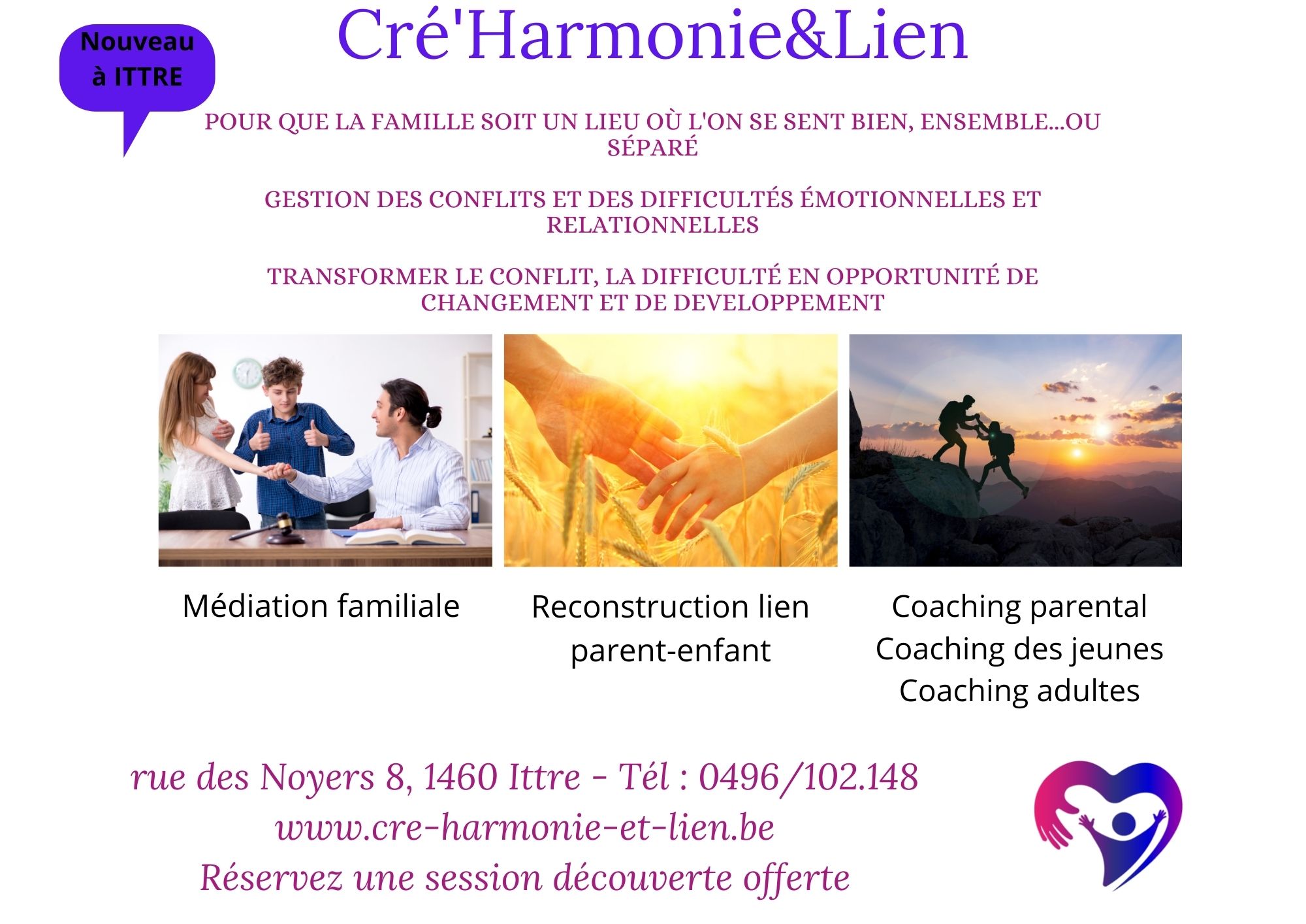 Médiation familiale et coaching adulte adolescent