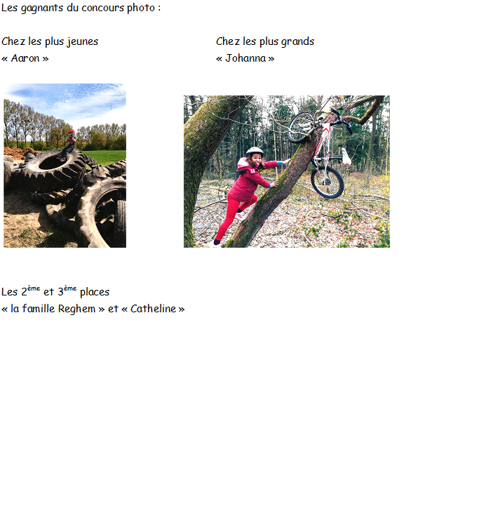 gagnants concours photo